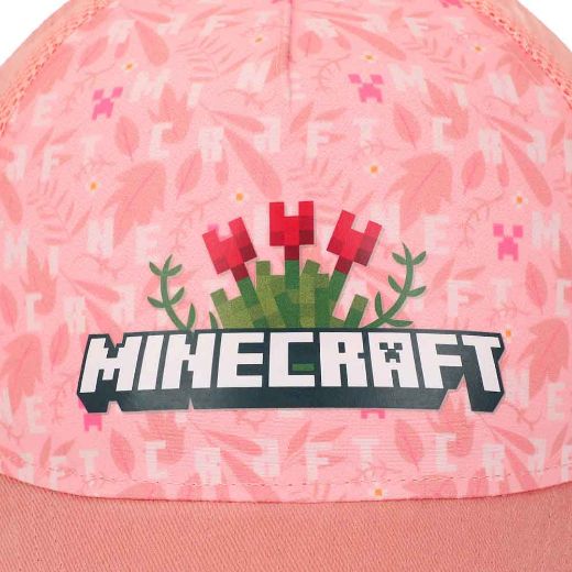 Picture of Minecraft Rose Bush Pink Youth Trucker