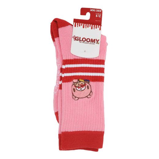 Picture of Gloomy Bear Peek-a-boo Embroidered Crew Socks
