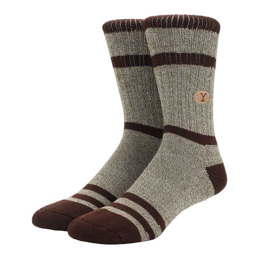 Picture of Yellowstone Dutton Ranch Embroidered Crew Socks