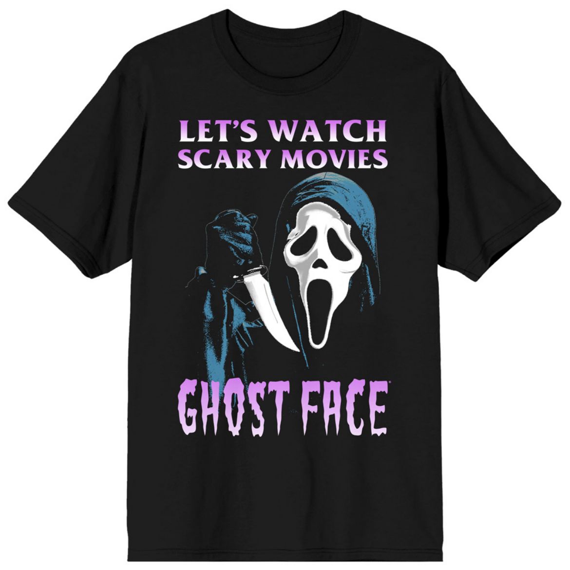 Picture of Ghost Face Let's Watch Scary Movies Unisex Tee