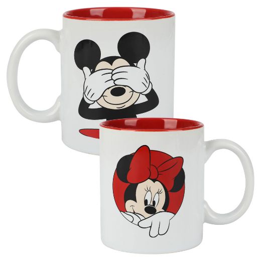 Picture of Disney Mickey & Minnie 16 oz. Ceramic Mugs - Set of 2