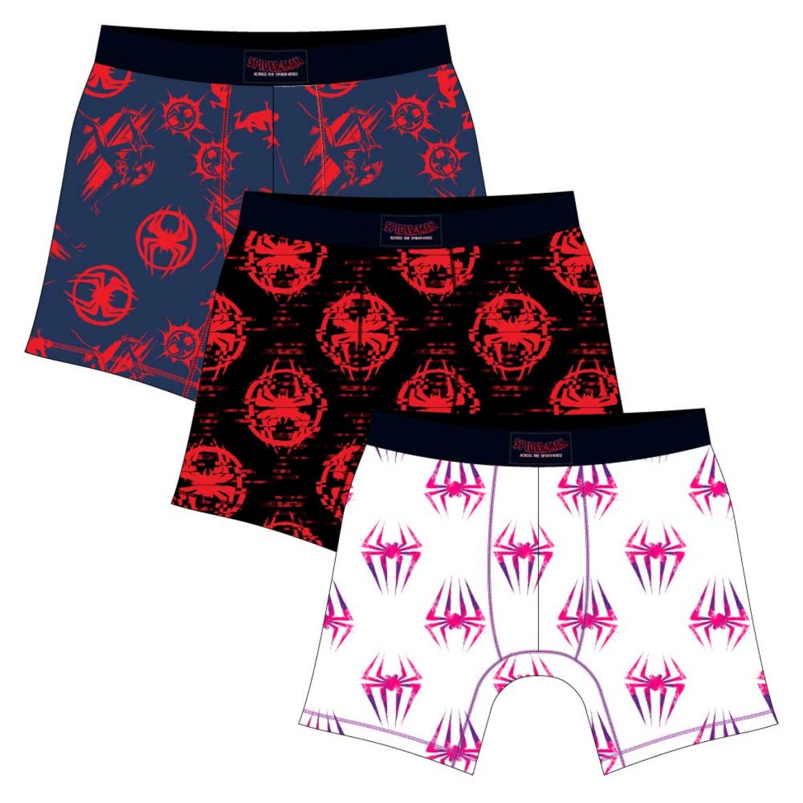 Picture of Marvel Spider-Man Across the Spider-Verse Adult 3 pc. Boxer Briefs
