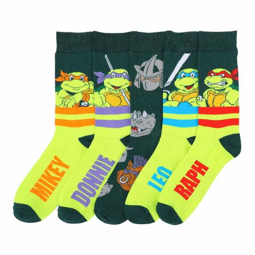 Picture of Teenage Mutant Ninja Turtles 5 Pair Crew Socks
