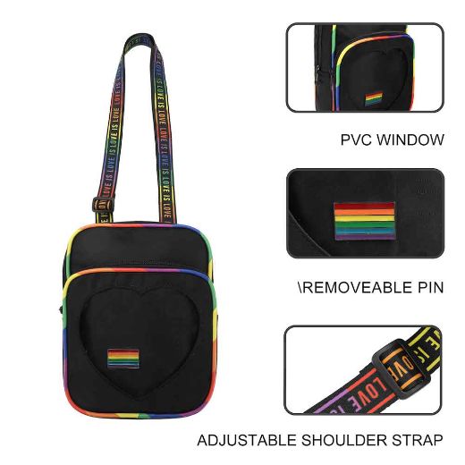 Picture of Love is Love ITA Mini Messenger Crossbody