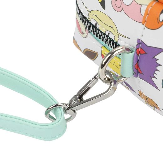 Picture of Pokemon Faces Metal Badge Crossbody