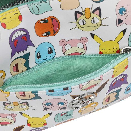 Picture of Pokemon Faces Metal Badge Crossbody