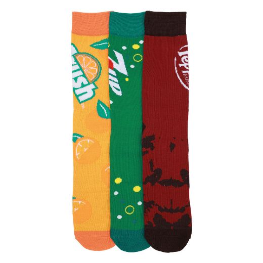Picture of Dr. Pepper, 7UP & Crush 3 Pair Crew Box Set
