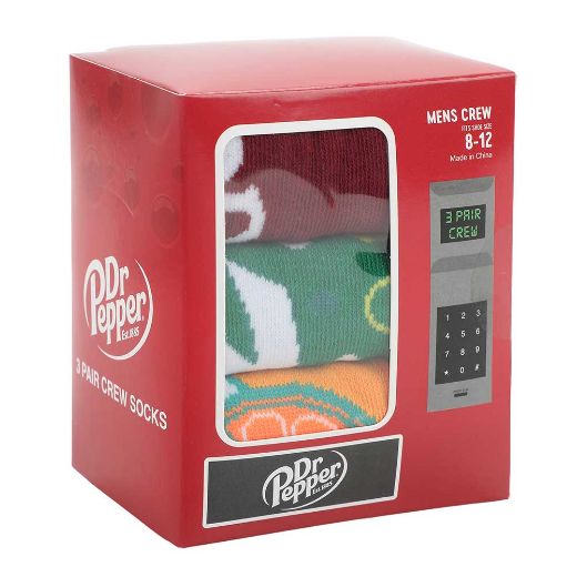 Picture of Dr. Pepper, 7UP & Crush 3 Pair Crew Box Set