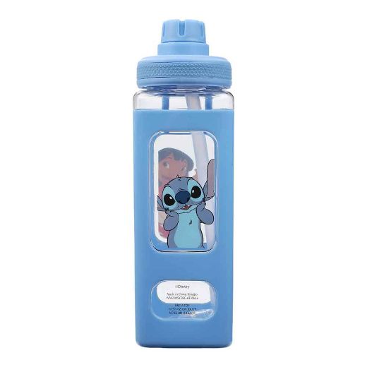 Picture of Disney Lilo & Stitch 24 oz. Square Silicone Sleeve Water Bottle