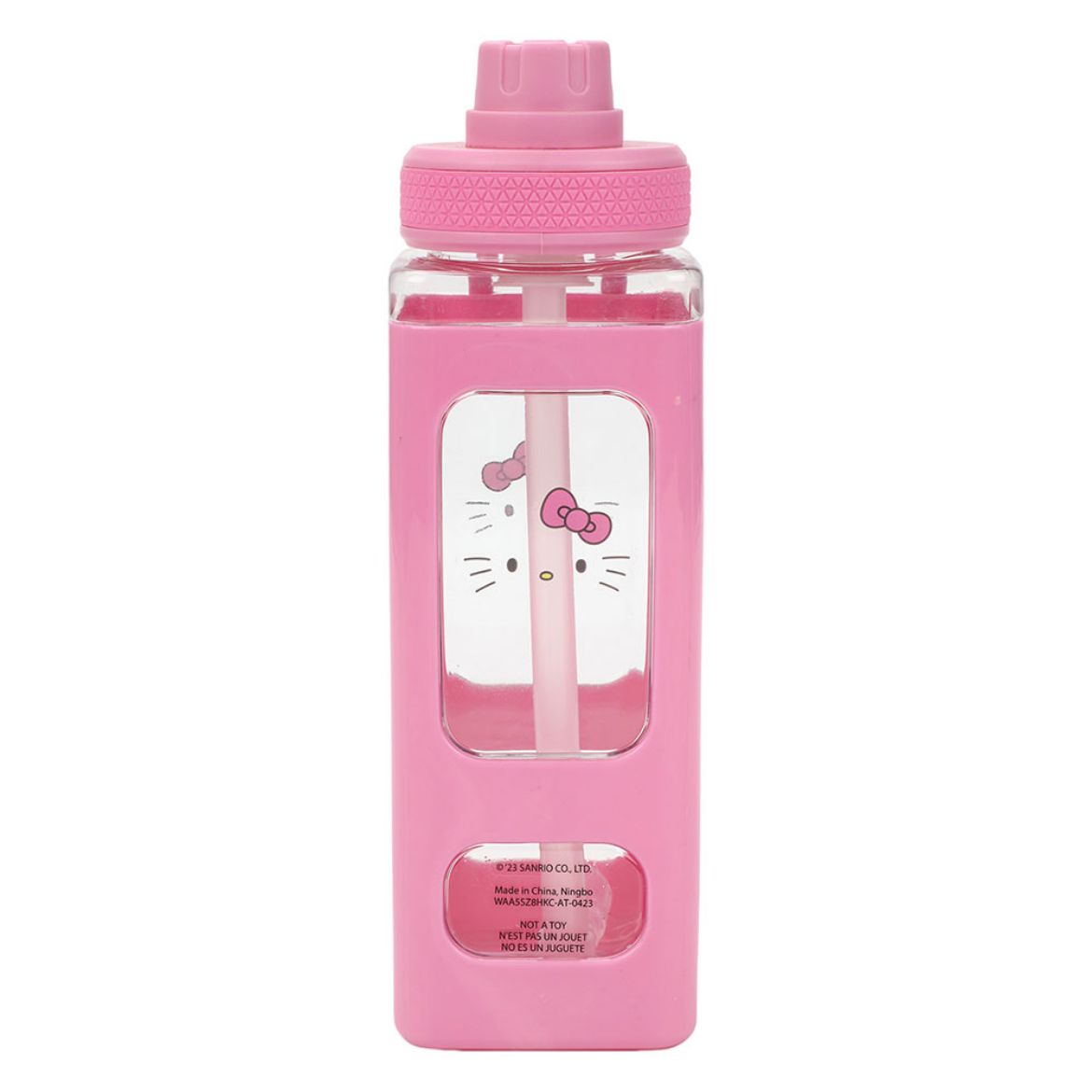 Picture of Hello Kitty 24 oz. Square Silicone Sleeve Water Bottle