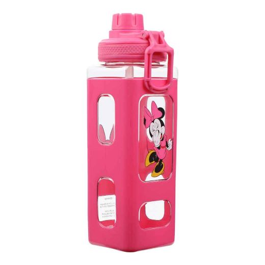 Picture of Disney Minnie Mouse 24 oz. Square Silicone Sleeve Water Bottle