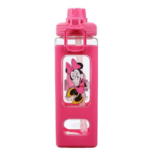 Picture of Disney Minnie Mouse 24 oz. Square Silicone Sleeve Water Bottle