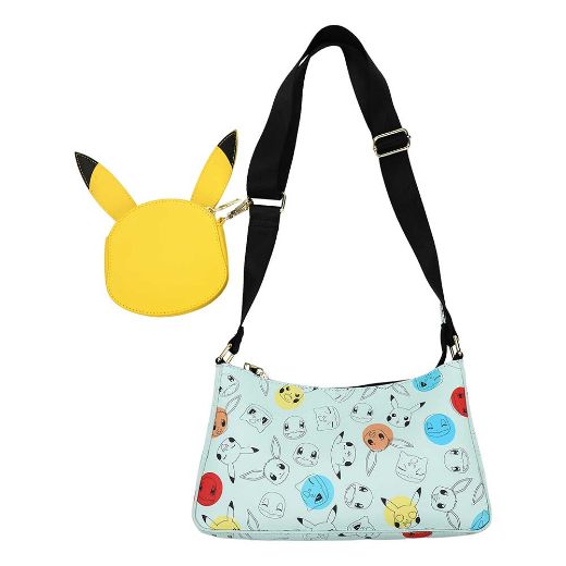 Picture of Pokemon Pikachu AOP Crossbody & Coin Purse