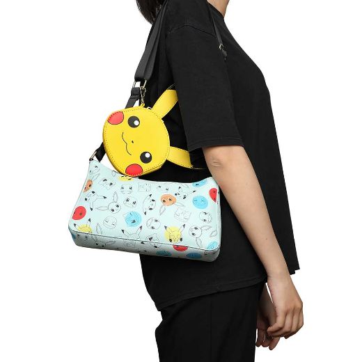 Picture of Pokemon Pikachu AOP Crossbody & Coin Purse