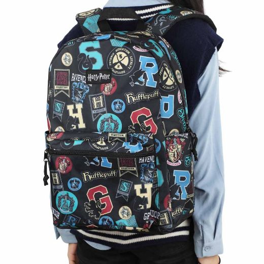 Picture of Harry Potter House Icons AOP Laptop Backpack