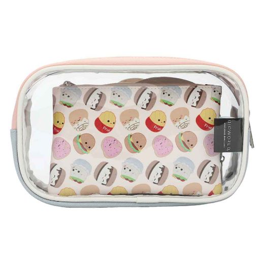 Picture of Squishmallows Food Squad Travel Cosmetic Bags - Set of 3