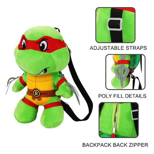 Picture of Teenage Mutant Ninja Turtles Raphael Youth Plush Backpack