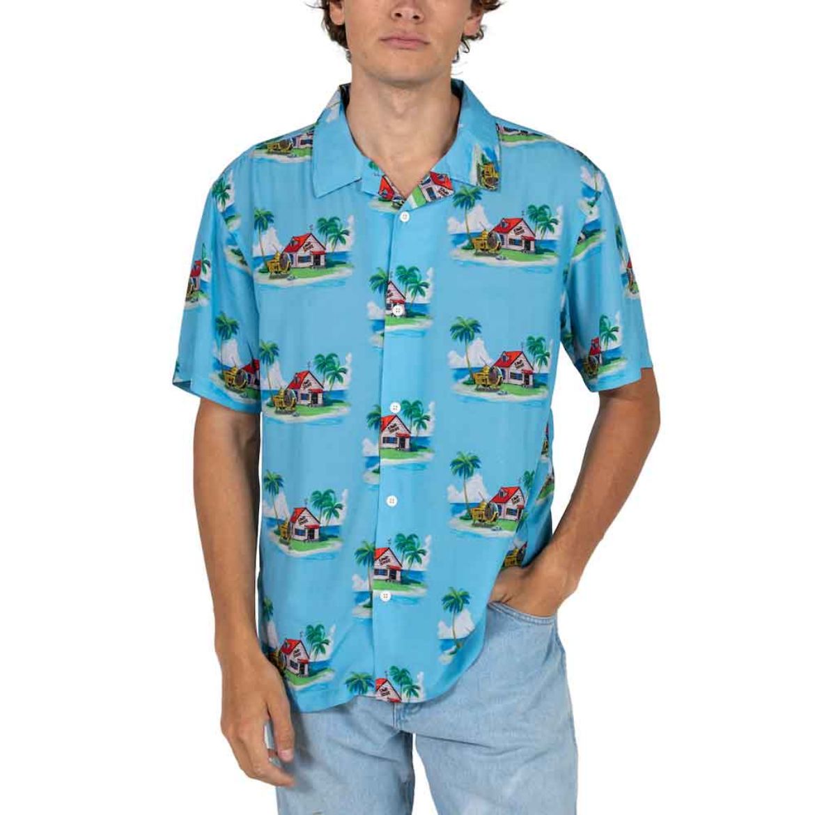 Picture of Dragon Ball Z Kame House Button Up