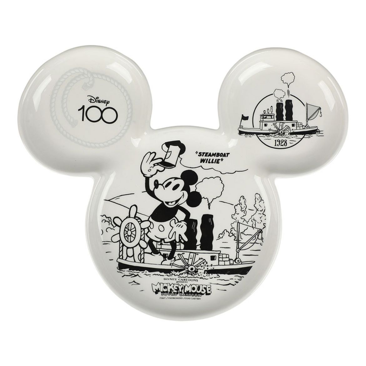 Picture of Disney Mickey Mouse Steamboat Willie Shaped Ceramic Plate