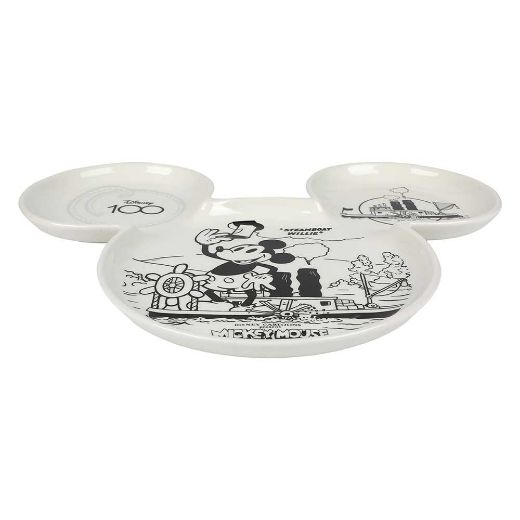 Picture of Disney Mickey Mouse Steamboat Willie Shaped Ceramic Plate