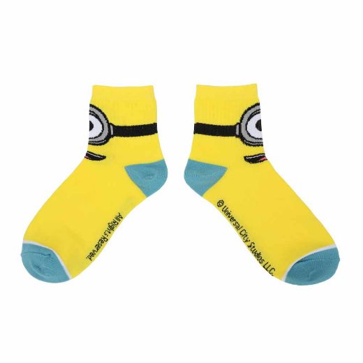 Picture of Minions Woman Quarter Crew 3 Pack Socks
