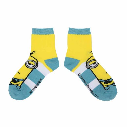Picture of Minions Woman Quarter Crew 3 Pack Socks