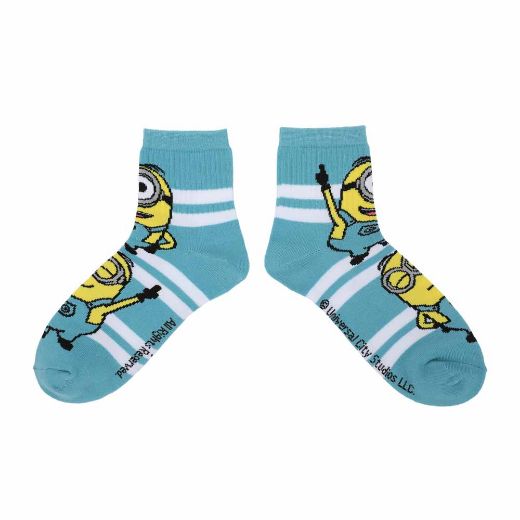 Picture of Minions Woman Quarter Crew 3 Pack Socks