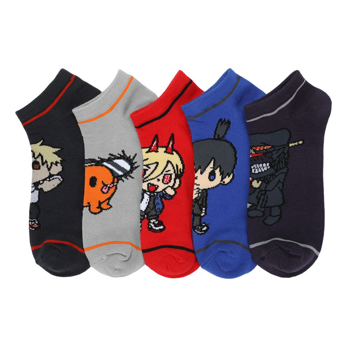 Picture of Chainsaw Man Chibi 5 Pair Ankle Socks