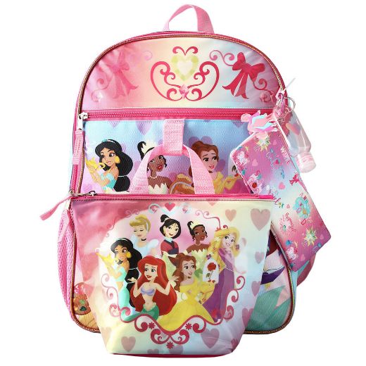 Picture of Disney Princess 5 pc Youth Backpack Set