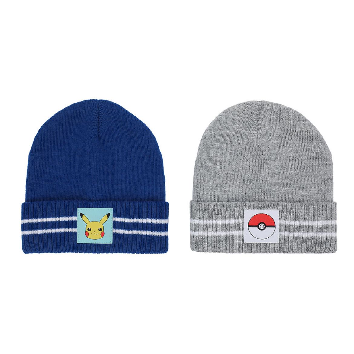 Picture of Pokemon Pikachu & Pokeball Youth 2 Pack Cuff Beanies