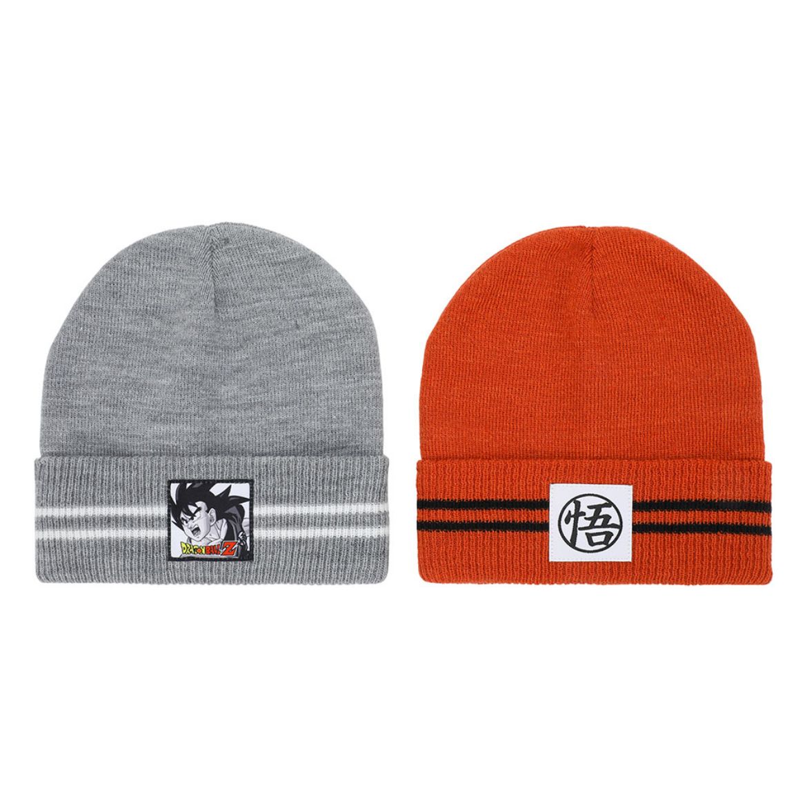 Picture of Dragon Ball Z Logo Icons 2 Pack Cuff Beanies