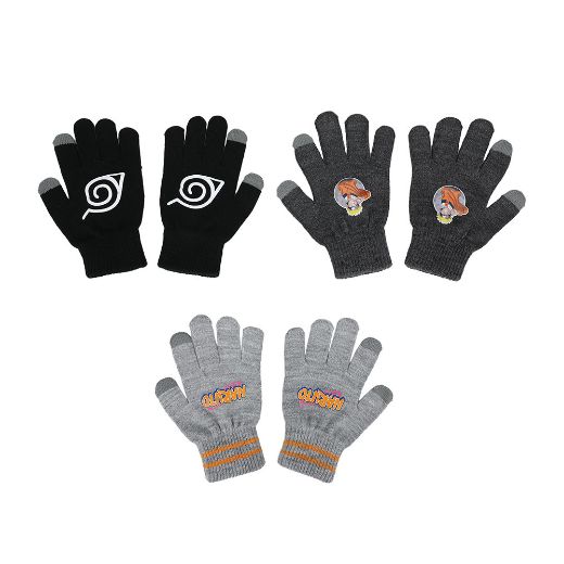 Picture of Naruto Uzumaki Youth 3 Pack Knit Gloves