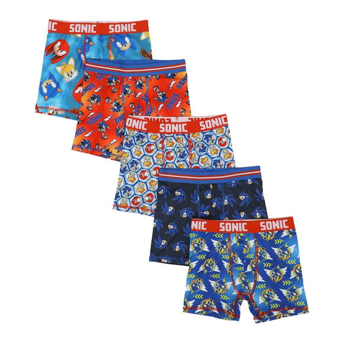 Picture of Sonic the Hedgehog AOP Youth 5 pc. Boxer Briefs