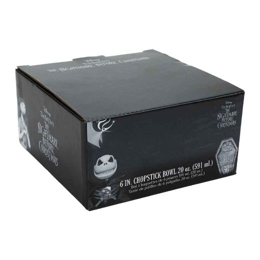 Picture of The Nightmare Before Christmas Jack 20 oz. Ceramic Ramen Bowl with Chopsticks