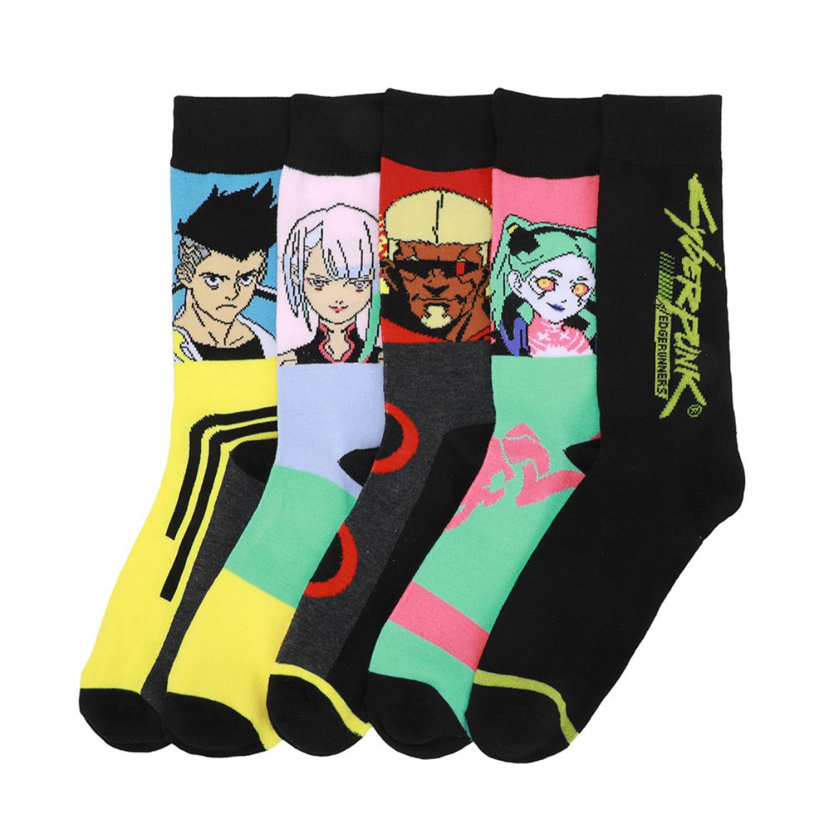Picture of Cyberpunk EdgeRunners 5 Pair Crew Socks
