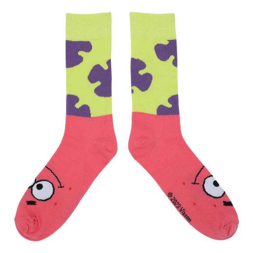 Picture of SpongeBob SquarePants Peek-a-boo  3 Pair Crew Socks