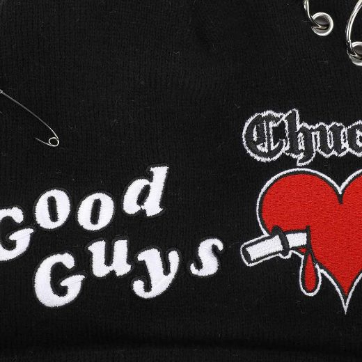 Picture of Bride of Chucky Embroidered & Sublimated Patch Cuff Beanie