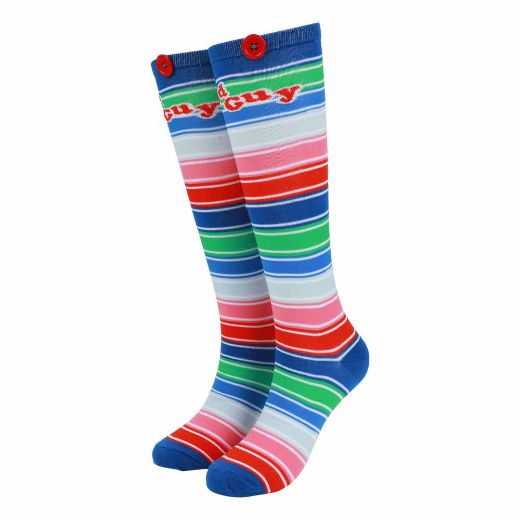 Picture of Chucky Good Guys Striped Knee High Socks