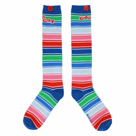 Picture of Chucky Good Guys Striped Knee High Socks