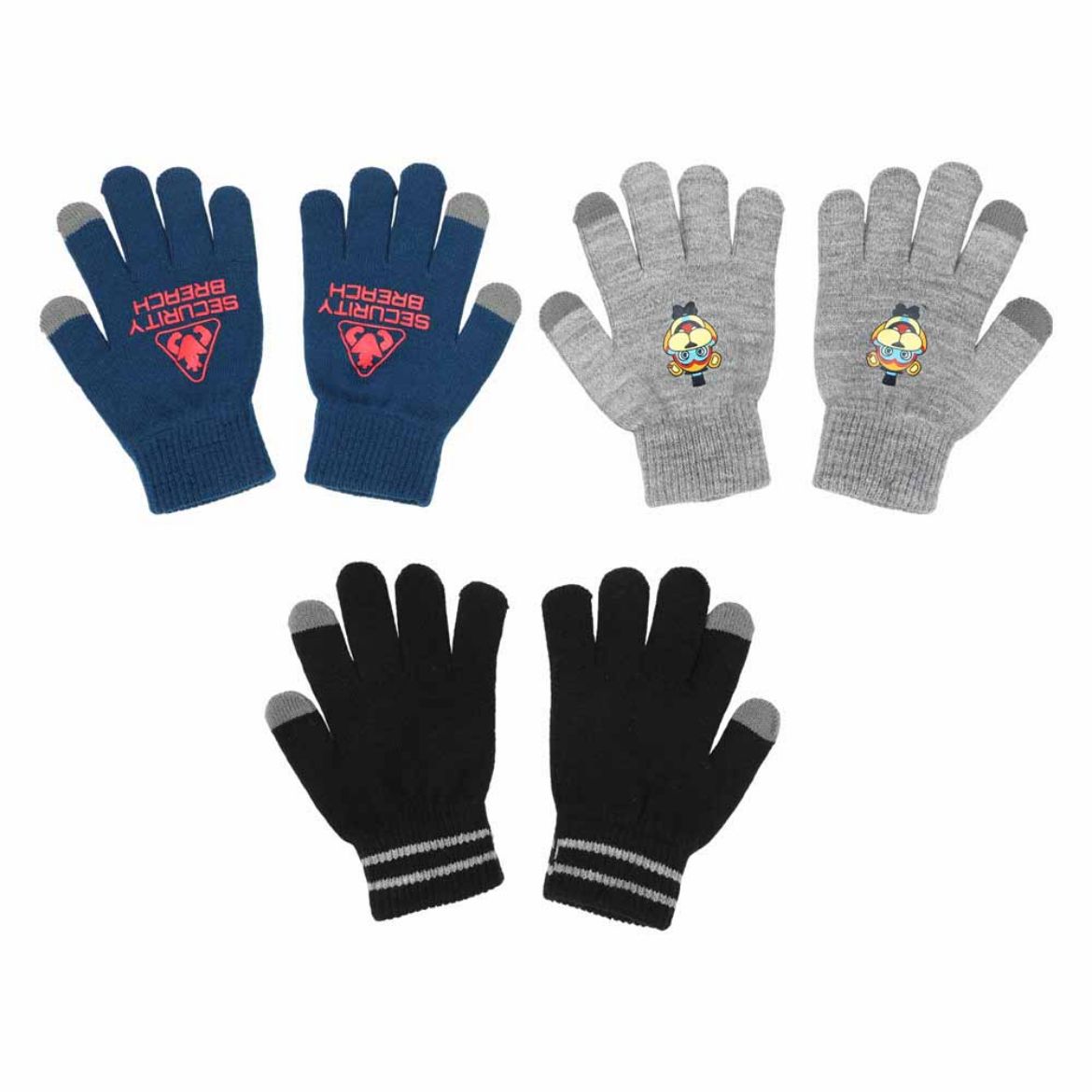 Picture of Five Nights at Freddy's Youth 3 Pack Knit Gloves
