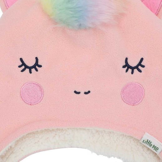 Picture of Little Me Unicorn Cap & Mitten Combo - 4T