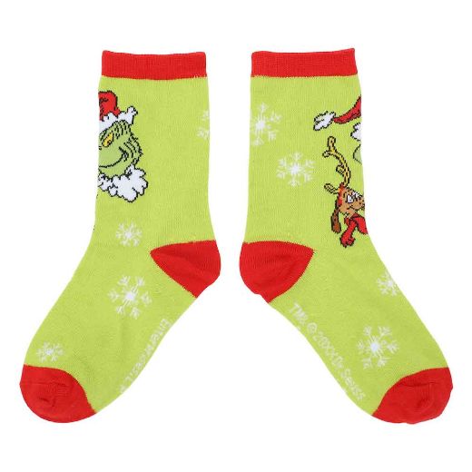 Picture of Dr. Seuss How the Grinch Stole Christmas 3 Pair Youth Crew Box Set