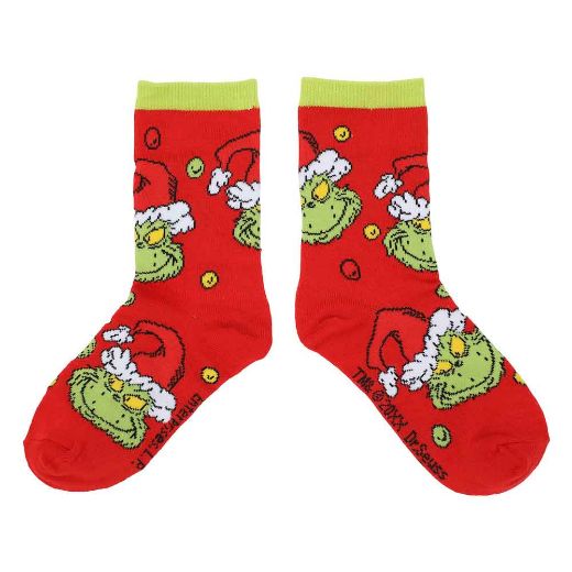 Picture of Dr. Seuss How the Grinch Stole Christmas 3 Pair Youth Crew Box Set