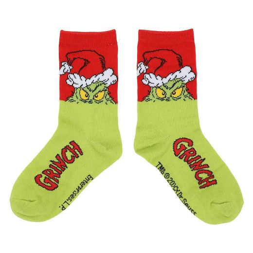 Picture of Dr. Seuss How the Grinch Stole Christmas 3 Pair Youth Crew Box Set
