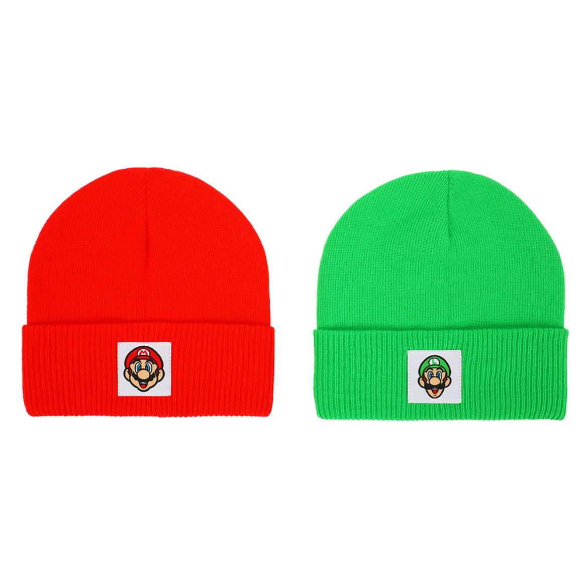 Picture of Super Mario & Luigi Youth 2 Pack Cuff Beanies