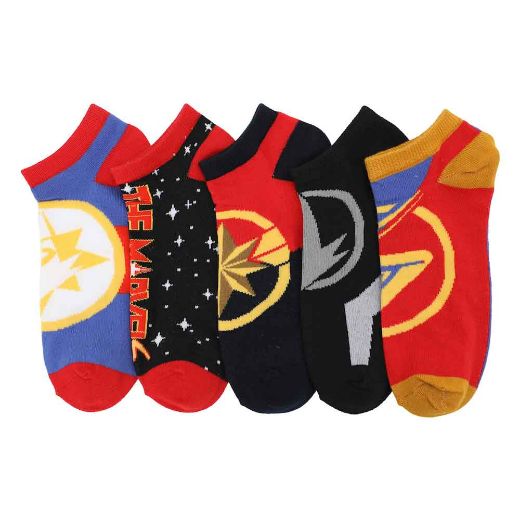 Picture of The Marvels 5 Pair Ankle Socks