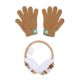Picture of Squishmallows Carmelita Youth Earmuff & Gloves Combo