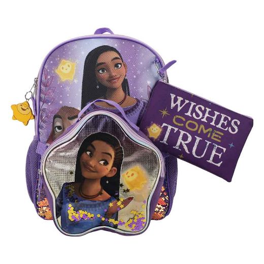 Picture of Disney Wish Asha 5 pc Youth Backpack Set