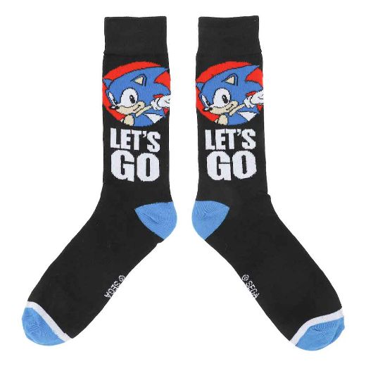 Picture of Sonic the Hedgehog Let's Go 5 Pair Crew Socks 