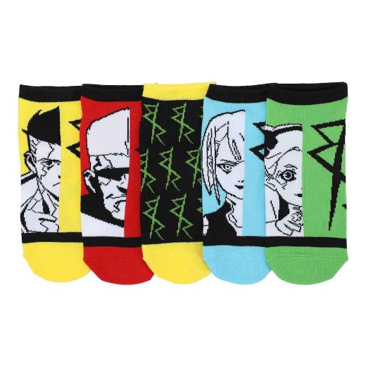 Picture of Cyberpunk EdgeRunners Mens 5 Pair Ankle Socks